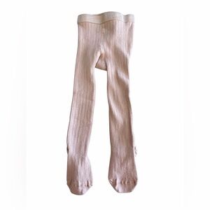 COLLEGIEN RIBBED TIGHTS - rose